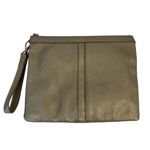 Nella Bella Faux Leather Clutch Zip Closure Travel Packing Organizer Vegan VGUC